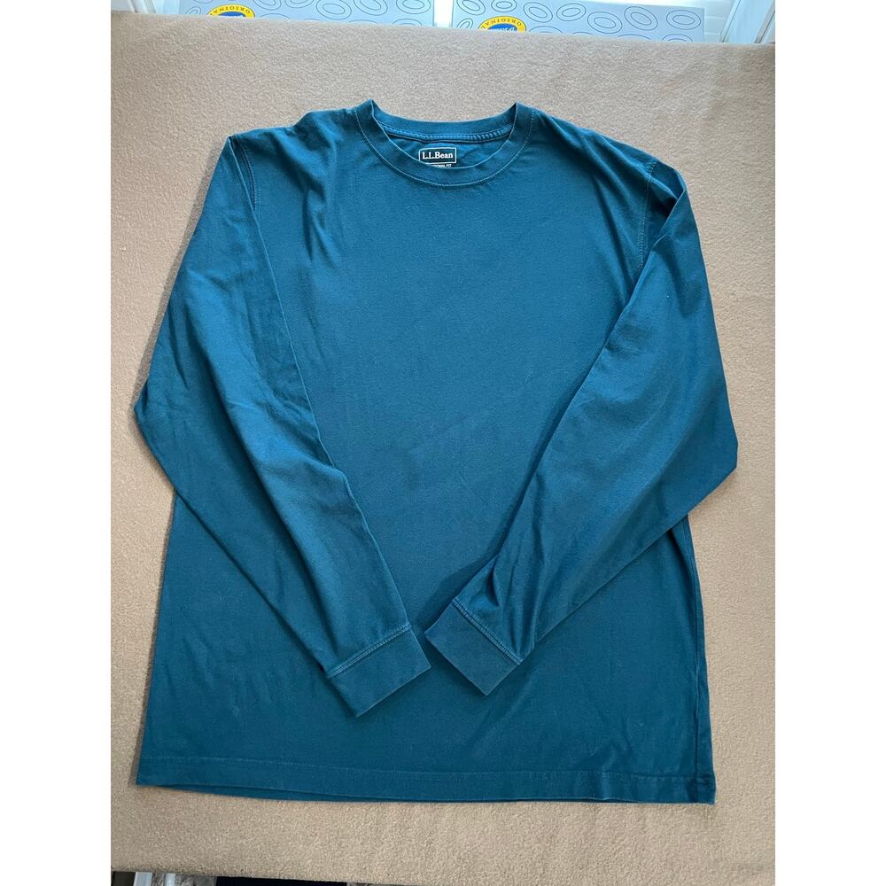 L.L. Bean Set Of 2 Men's Carefree Unshrinkable T-Shirt Traditional Fit Medium - Picture 3 of 8